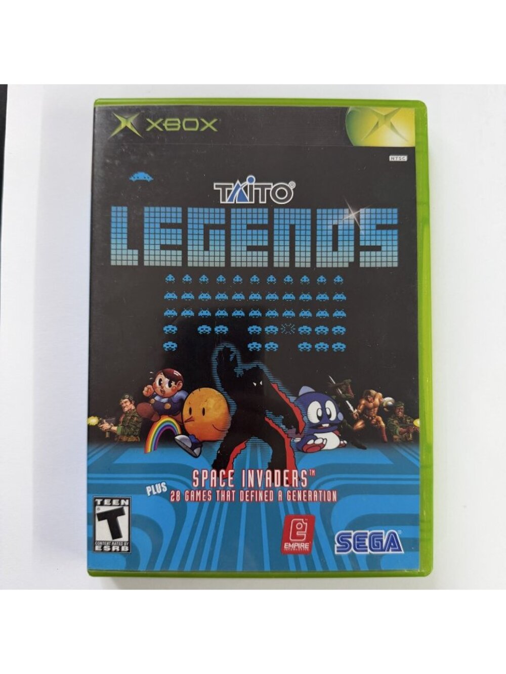 Taito Legends Microsoft Xbox Game Sega 2005 Complete CIB Arcade Space Invaders